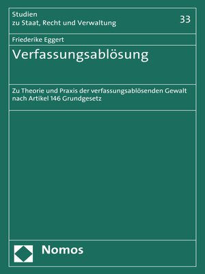 cover image of Verfassungsablösung